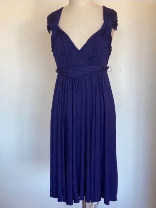 Anthropologie Dresses & Skirts - NWOT Anthropologie dress, draped, purple rayon with some spandex, never worn, S